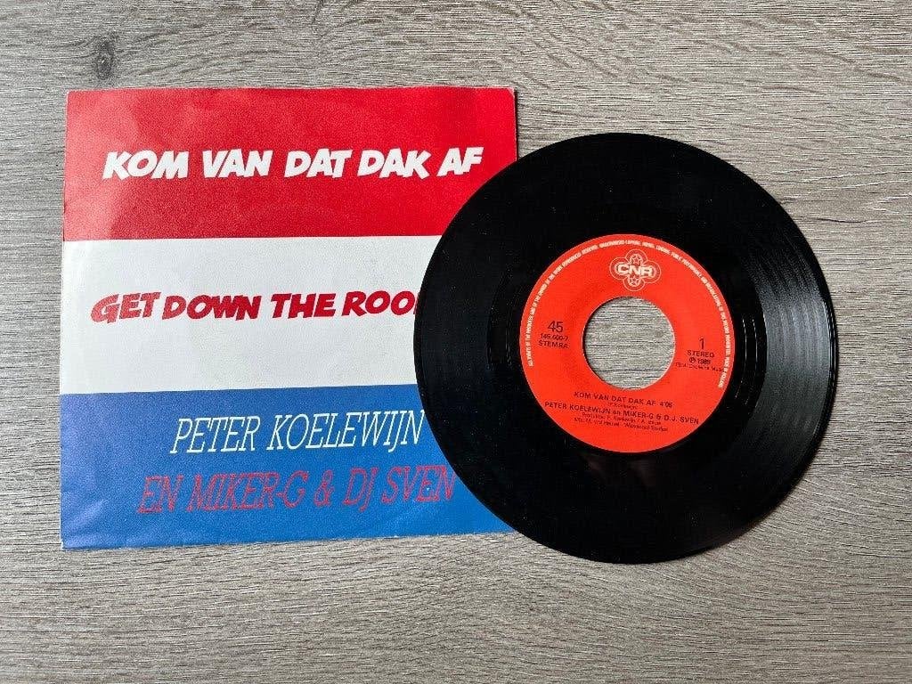 LP Single Kom van dat dak af Peter Koelewijn, Cd's en Dvd's, Gebruikt, Overige formaten, Ophalen of Verzenden, Overige typen