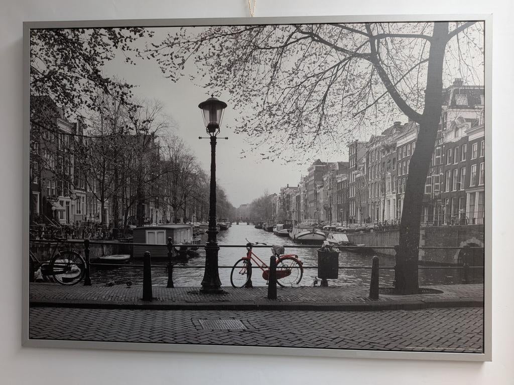 IKEA VILSHULT Amsterdam Print XXL | 140x100 | Iconisch, Ophalen, Contact.nl@ikea.com, Gebruikt, Oorspronkelijke maker
