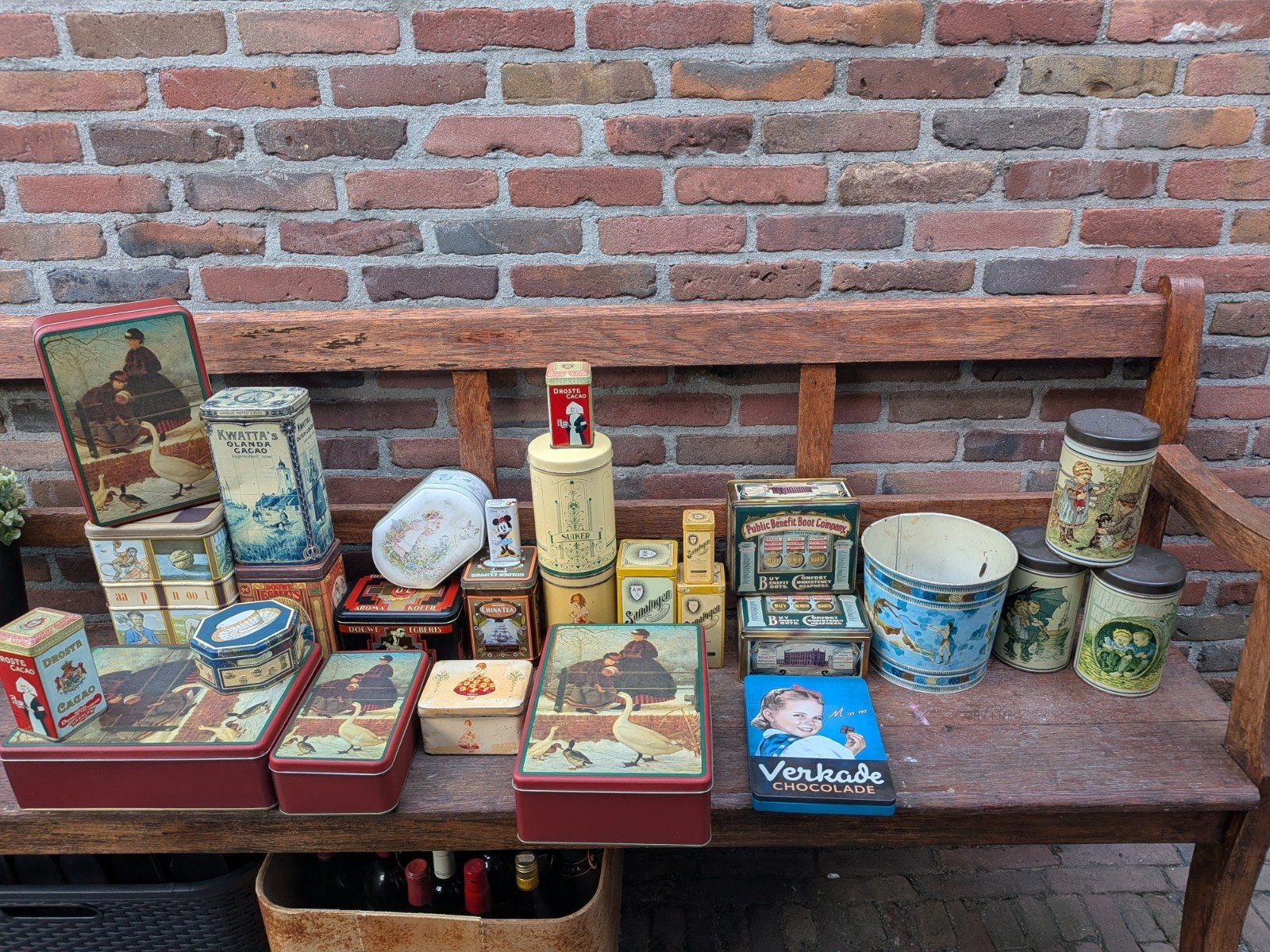 Partij 20+ vintage blikken (o.a. Kwatta, Droste, Verkade)
Pr, Ophalen, Gebruikt, Overige, Verkade