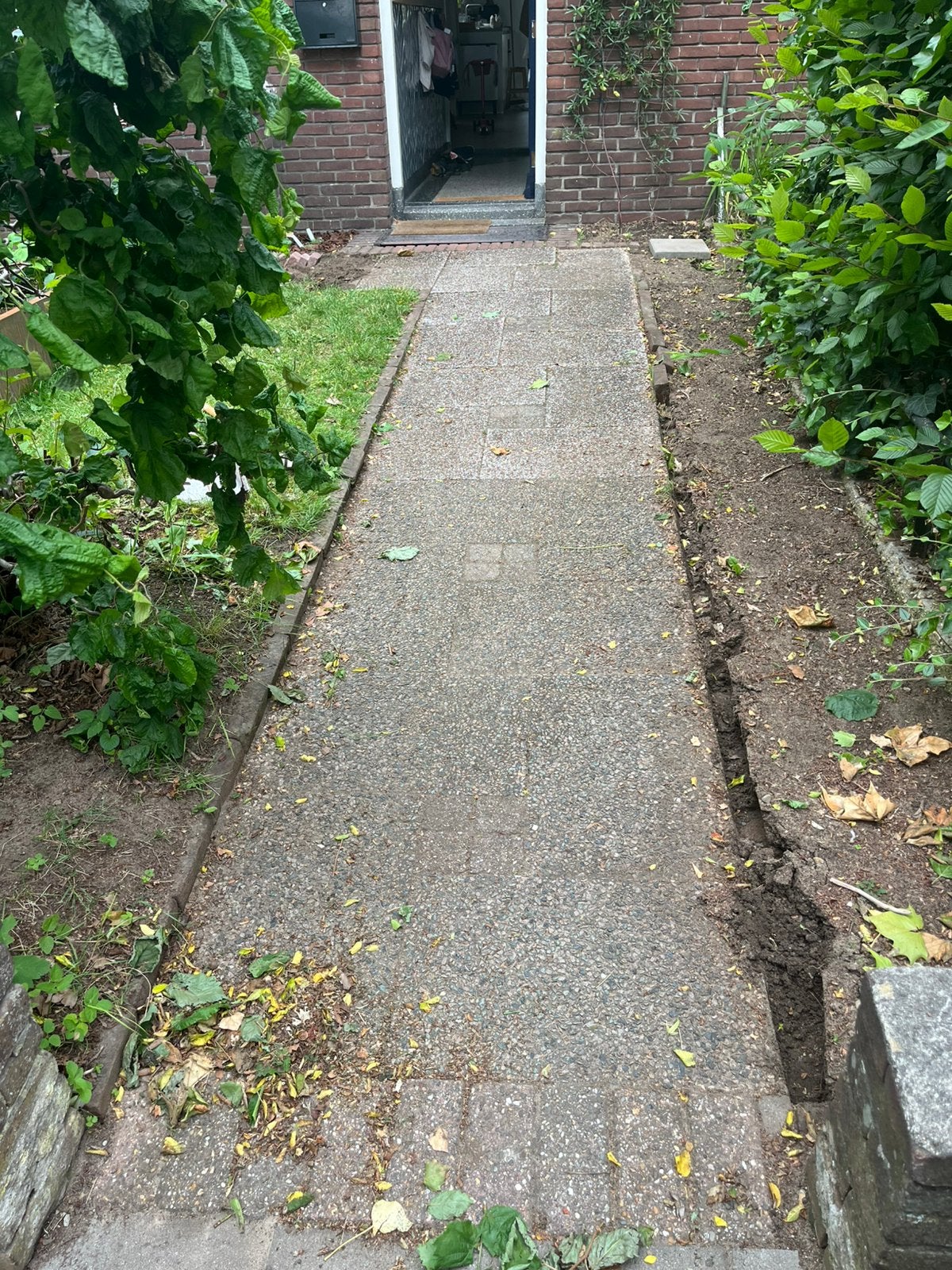 GRATIS tuinpad bestrating grindtegel 60x40 21 stuks, Ophalen, Zo goed als nieuw, Beton, Terrastegels