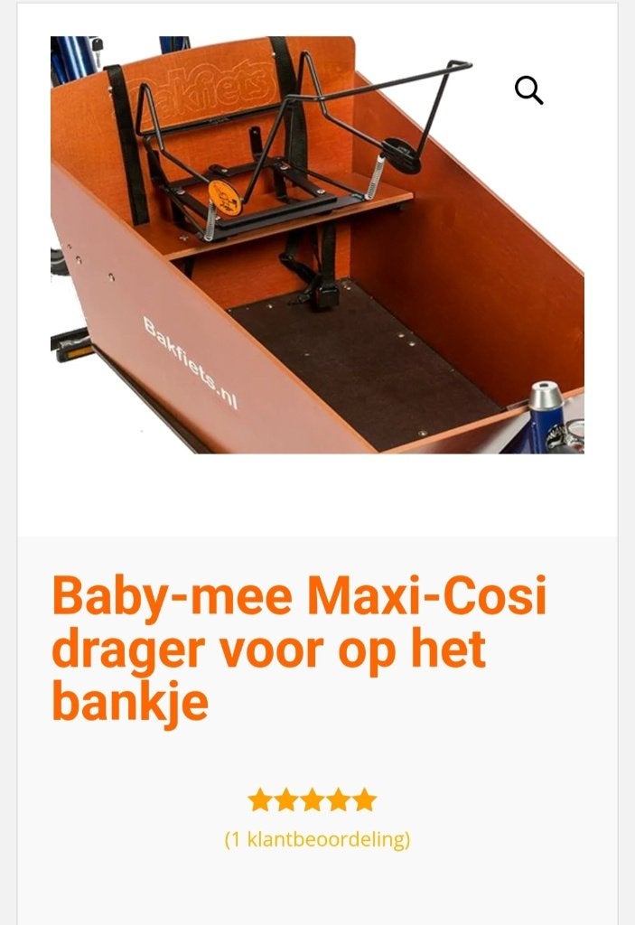 Steco baby mee maxi cosi drager bakfiets, Ophalen, Gebruikt
