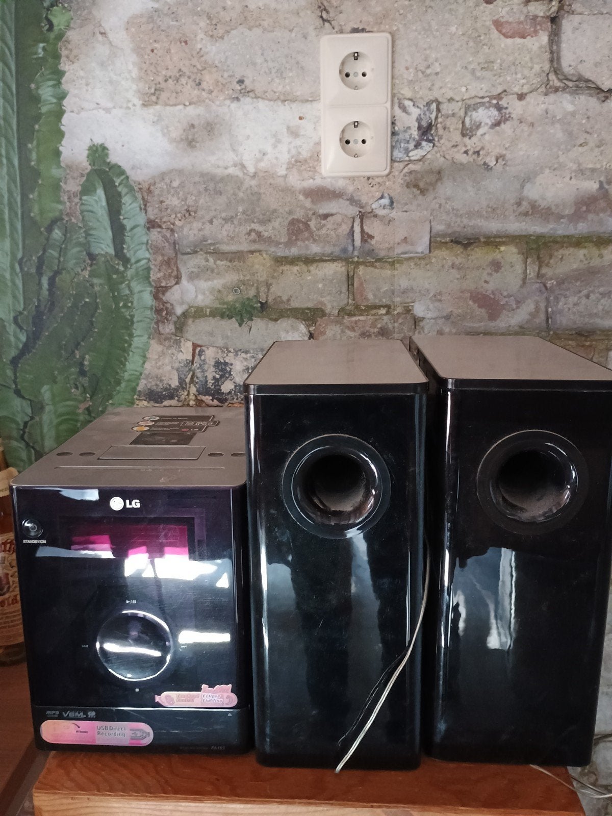 LG FA163 Microset met speakers en afstandsbediening, Gebruikt, Microset, Cd-speler, Ophalen