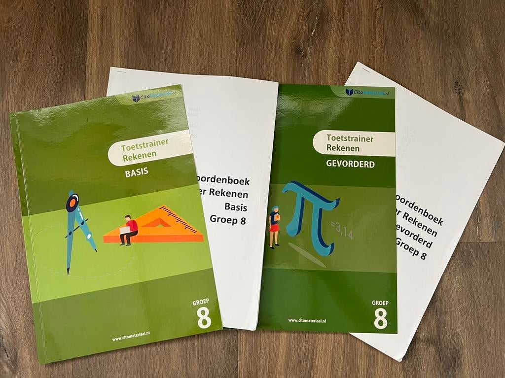 Toetstrainer rekenen, basis en gevorderden, groep 8, Ophalen of Verzenden, Zo goed als nieuw, Overige niveaus, Nederlands
