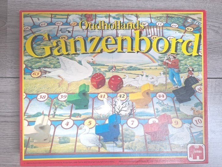 Ganzenbord - Oud Hollands Spel - Jumbo, Vijf spelers of meer, Ophalen of Verzenden, Gebruikt, Jumbo