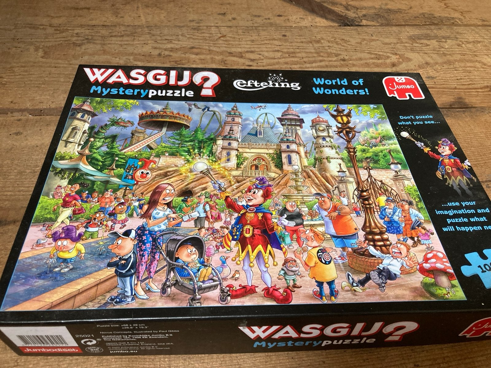 Wasgij Mysterypuzzel Efteling World of Wonders, Ophalen of Verzenden, Minder dan 500 stukjes, Zo goed als nieuw, Legpuzzel