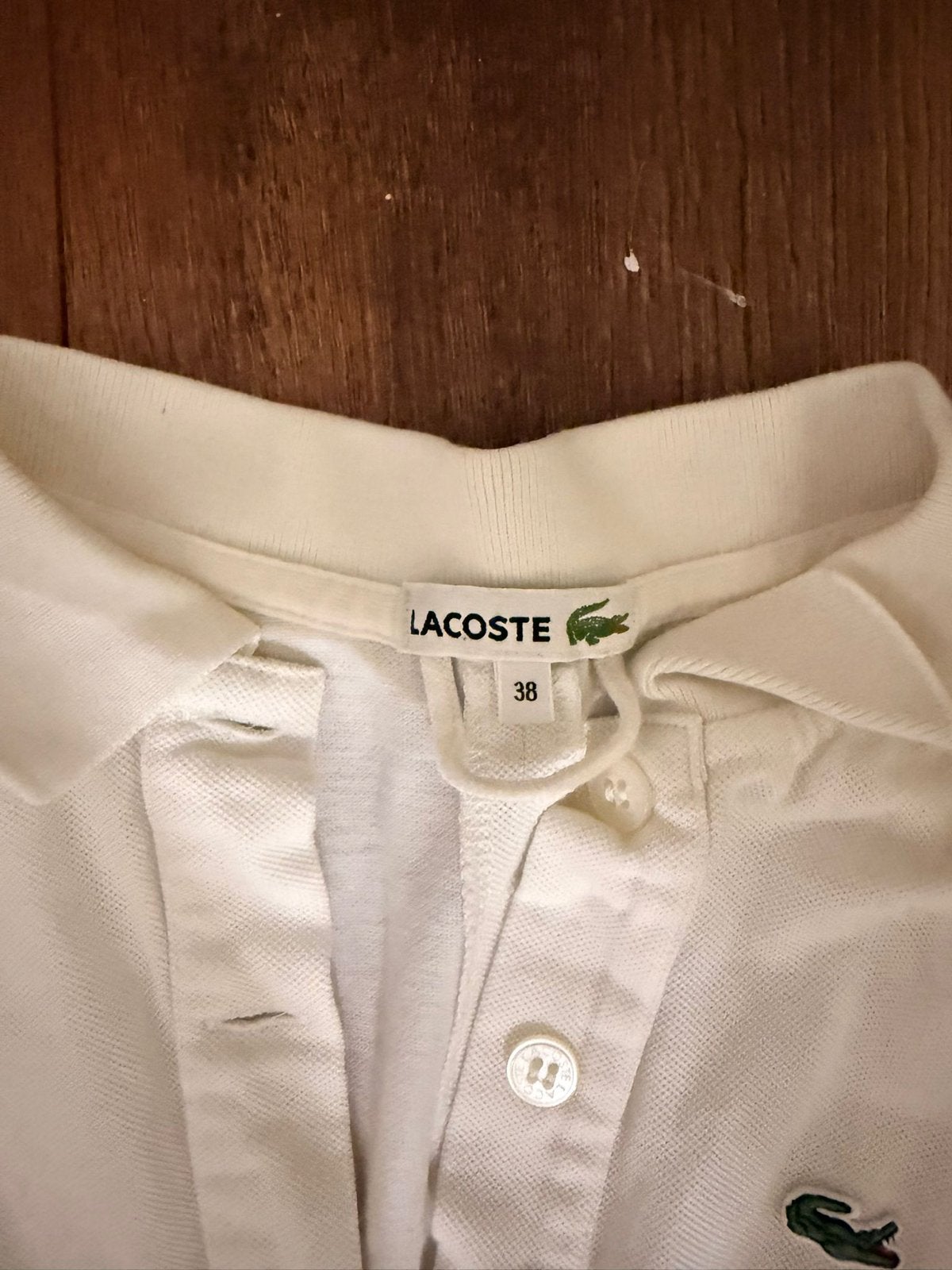 Lacoste polo jurk maat 38 (M), Kleding | Dames, Maat 38/40 (M), Beige, Ophalen of Verzenden, Gedragen