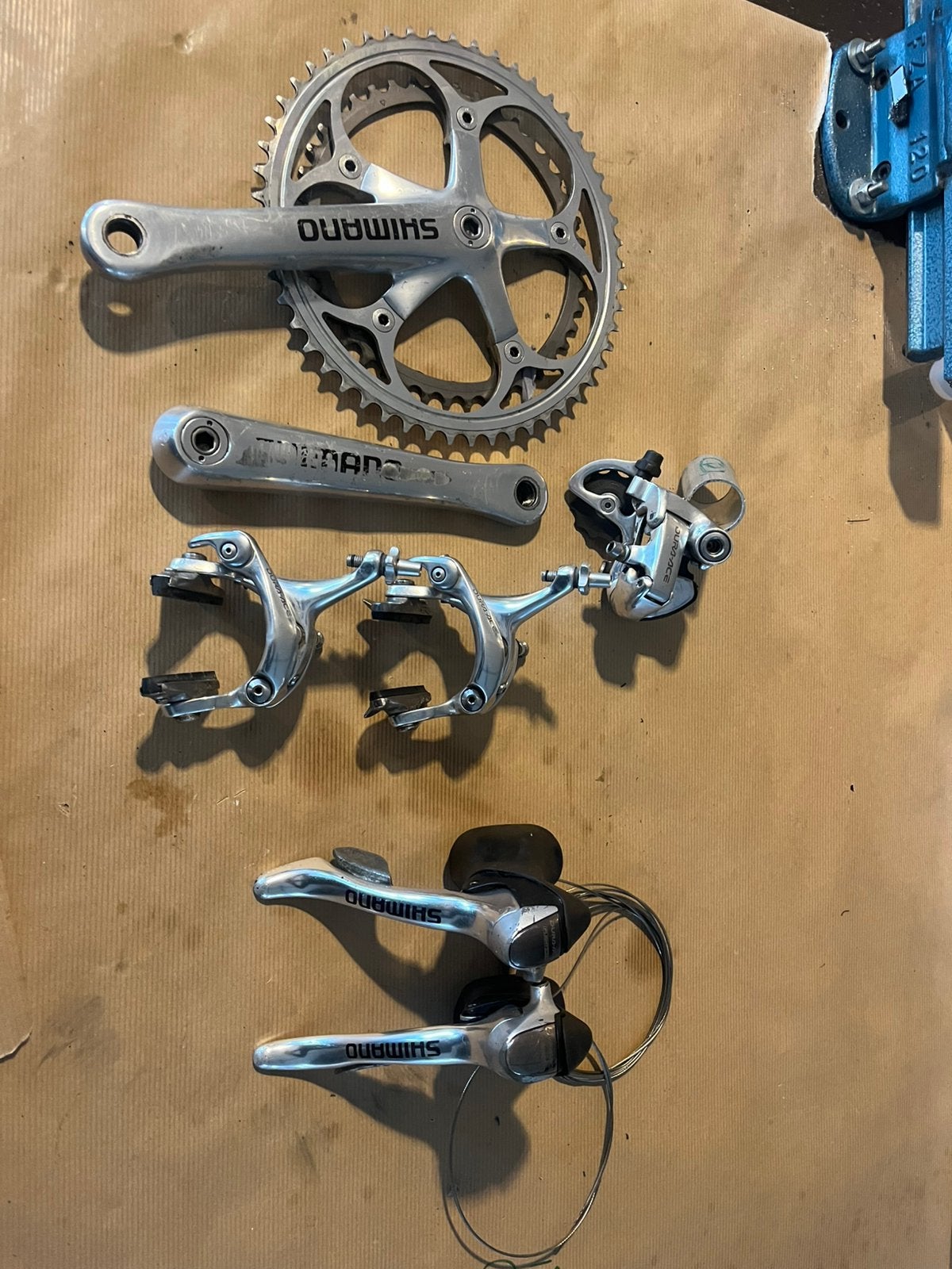 Dura ace 7700 team onderdelen groep racefiets, Fietsen en Brommers, Fietsonderdelen, Ophalen of Verzenden, Racefiets