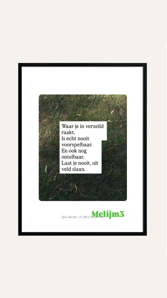 Melijm3 Inspirerende Quote Poster - 30x40 cm, Ophalen of Verzenden, Nieuw, Foto of Poster, Minder dan 50 cm