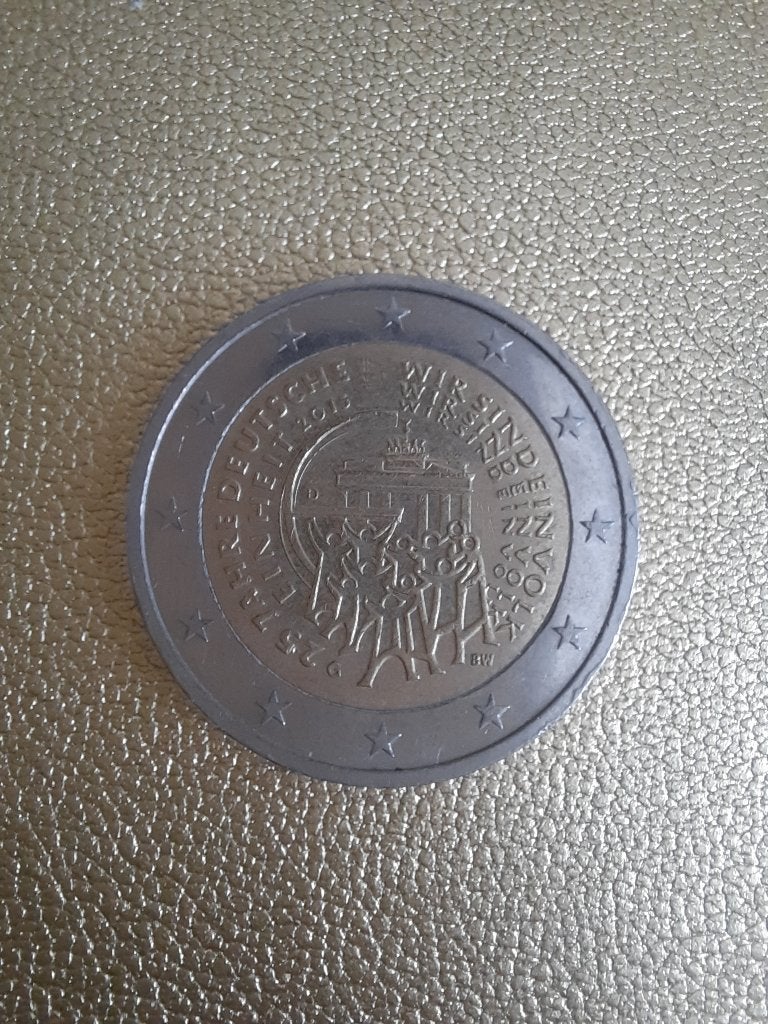 Munt 2 Euro Duitsland 2015 - 25 Jahre Deutsche Einheit G, Postzegels en Munten, Munten | Europa | Euromunten, Ophalen of Verzenden