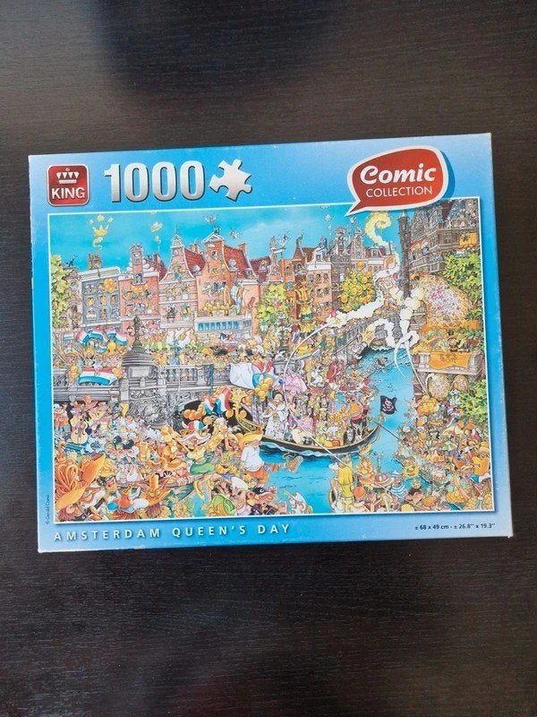 King Comic Collection Amsterdam Queen’s Day puzzel, Ophalen of Verzenden, 500 t/m 1500 stukjes