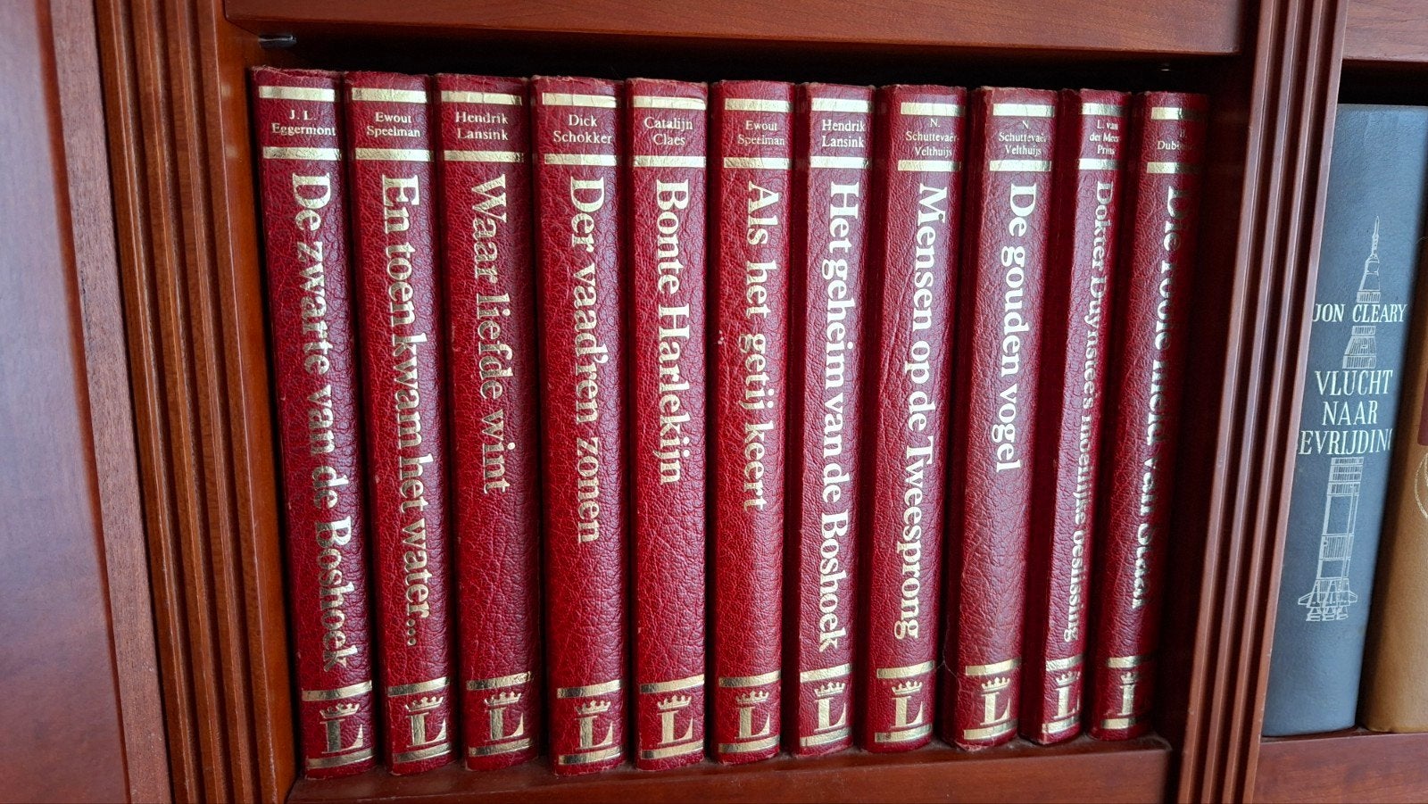 Collectie rode boeken met gouden opdruk, Ophalen of Verzenden, Gelezen, Diverse auteurs, Nederland