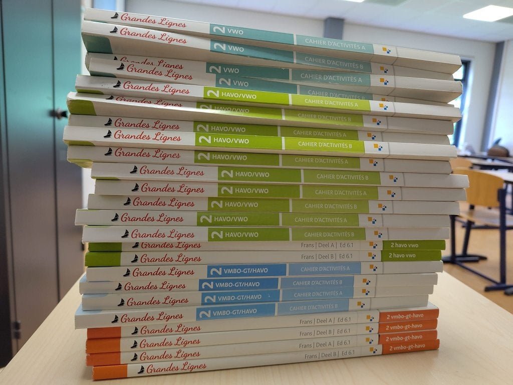 schoolboeken Grandes Lignes 6e en 6.1 editie 2de jaars, Ophalen, Frans, Zo goed als nieuw, Noordhoff Uitgevers