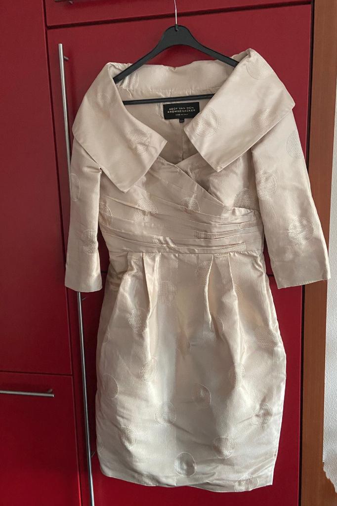Jurk Addy van de Krommenacker, Maat 38/40 (M), Beige, Ophalen of Verzenden, Zo goed als nieuw