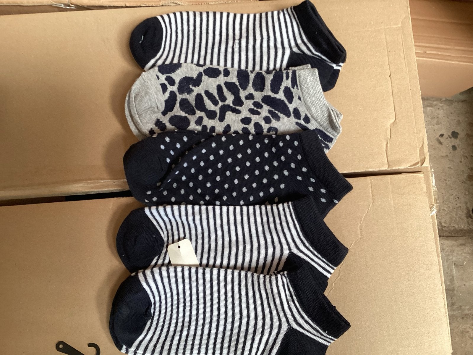 Partij Dames sneaker sokken - 1200 paar, Overige kleuren, Nieuw, Overige maten, 7161 MA