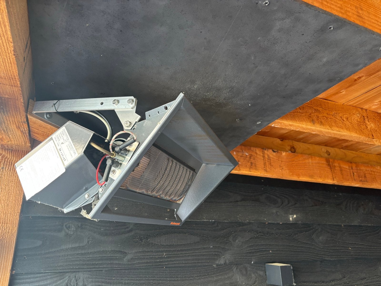 Schwank 7a Terrasverwarmer 7kw 2 stage  - Zo goed als nieuw, Ophalen, Zo goed als nieuw, Gas, Wand