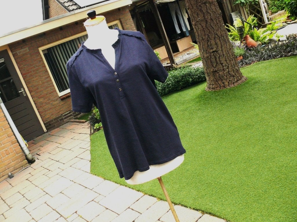Soyaconcept blauw shirt maat L nieuw, Maat 42/44 (L), Nieuw, Ophalen of Verzenden, Korte mouw