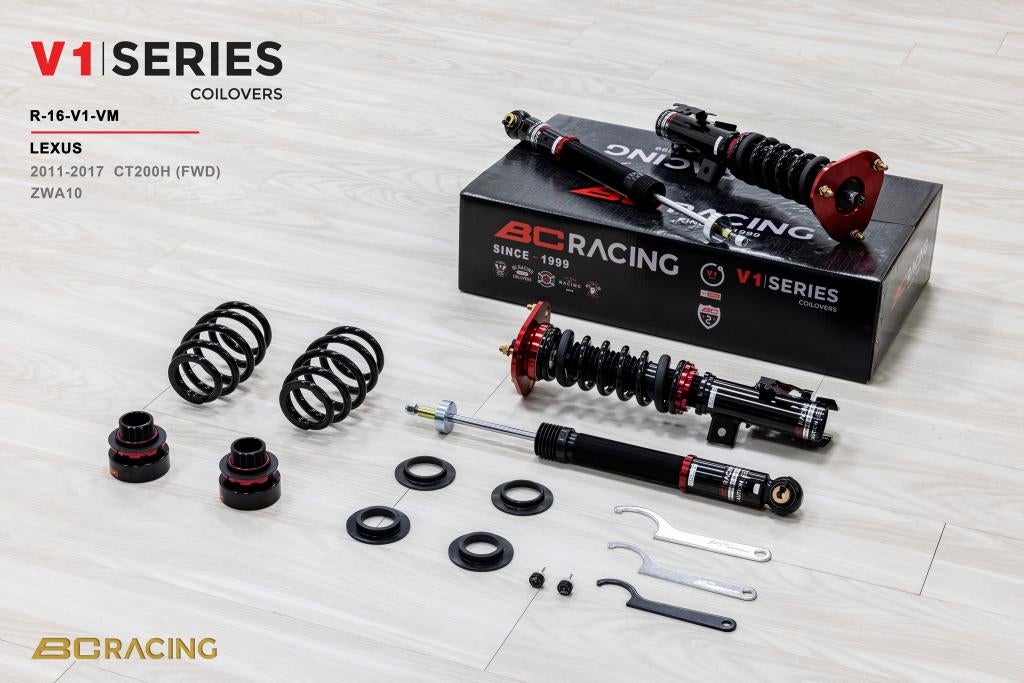 BC Racing V1-VM serie schroefset - Lexus CT200h 2011-2017, Auto diversen, Tuning en Styling, Ophalen of Verzenden