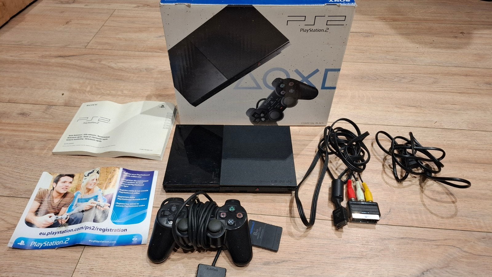 Sony PlayStation 2 Slim met 2 controllers en 50+ games, Verzenden, Zwart, Met games, Met 2 controllers