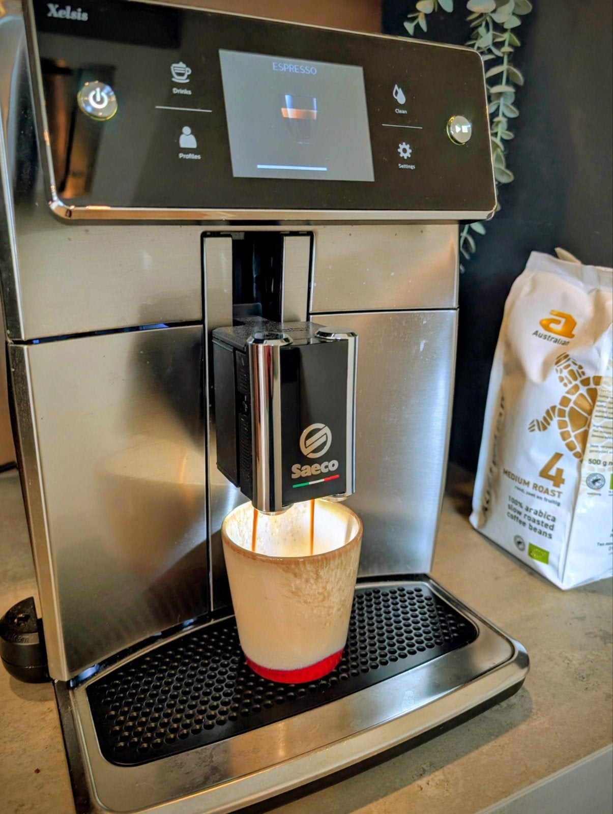 Saeco Xelsis Espresso Apparaat - Zo goed als nieuw, Witgoed en Apparatuur, Koffiezetapparaten, Ophalen, Espresso apparaat, Koffiebonen