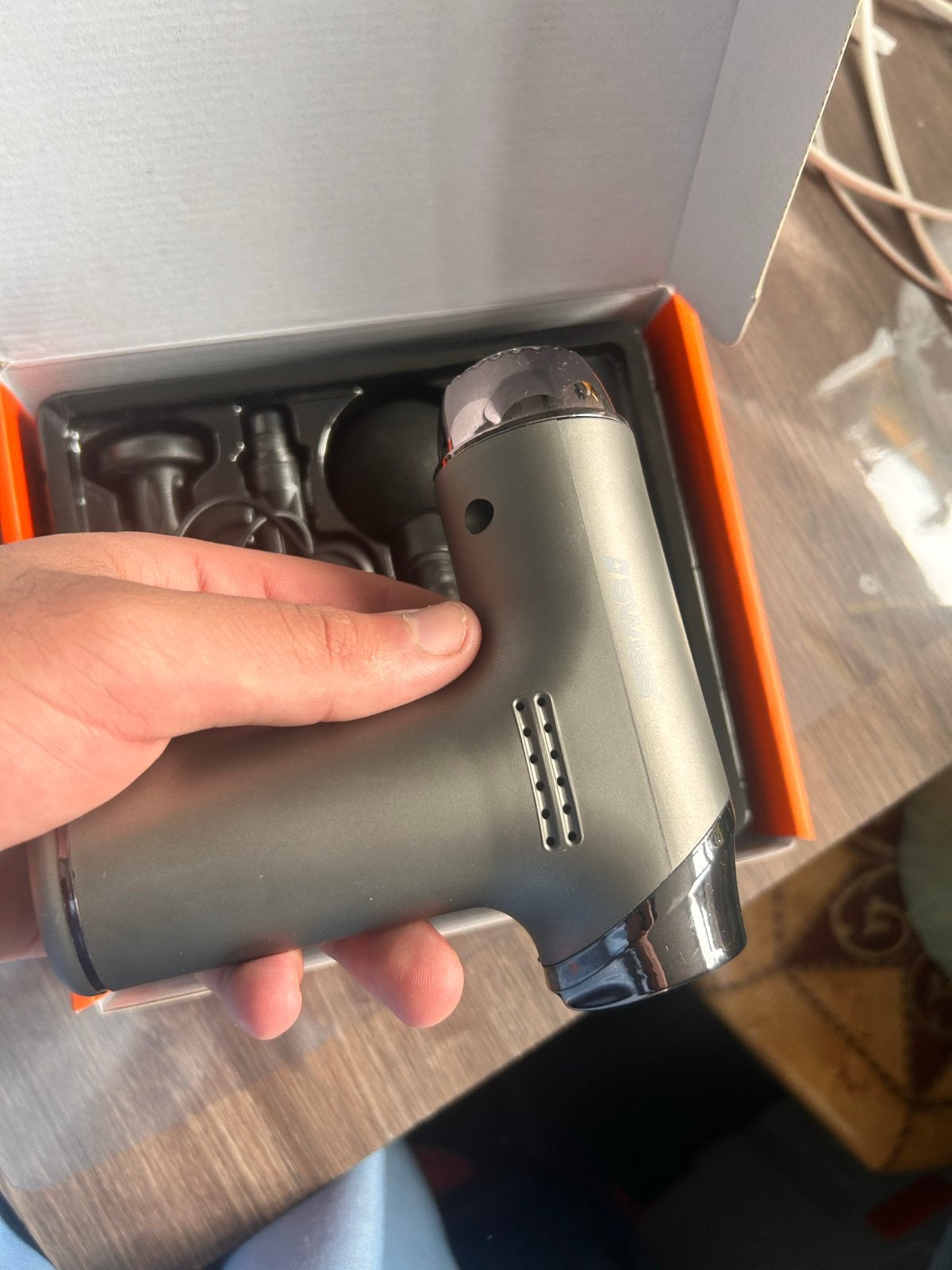 SWISS Mini Fascia Gun MGC-MSG021 - Diepe Spiermassage, Ophalen of Verzenden, Zo goed als nieuw, Apparaat