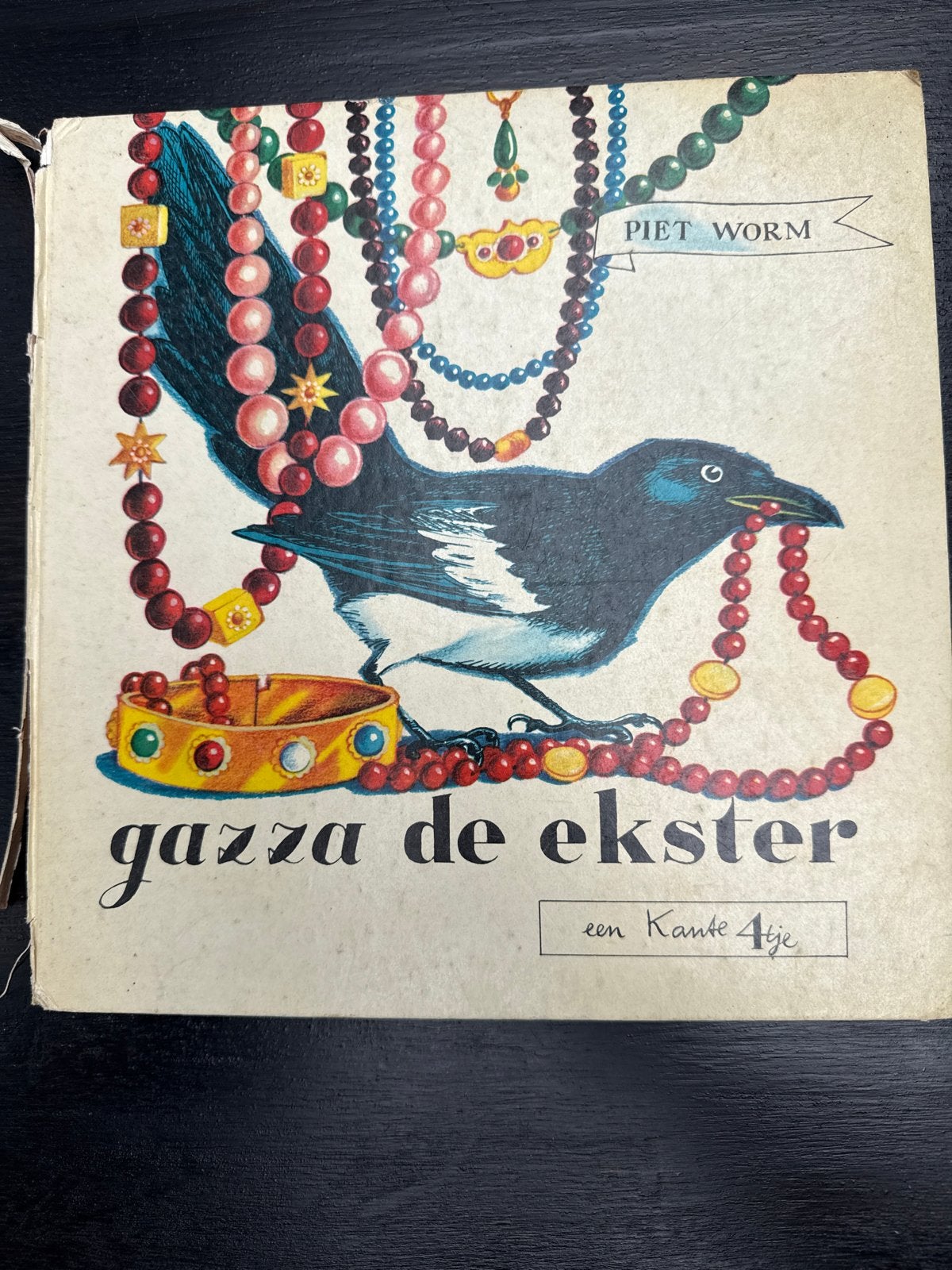 Gazza de Ekster - Piet Worm (1964) - Kante 4tje Nr.3, Ophalen, Gelezen, 3 tot 4 jaar