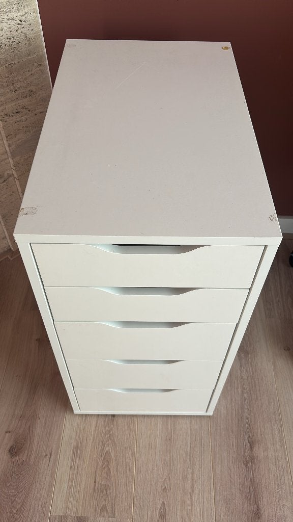 Ladenblok Alex Ikea, Ophalen, Minder dan 50 cm, Gebruikt, 5 laden of meer
