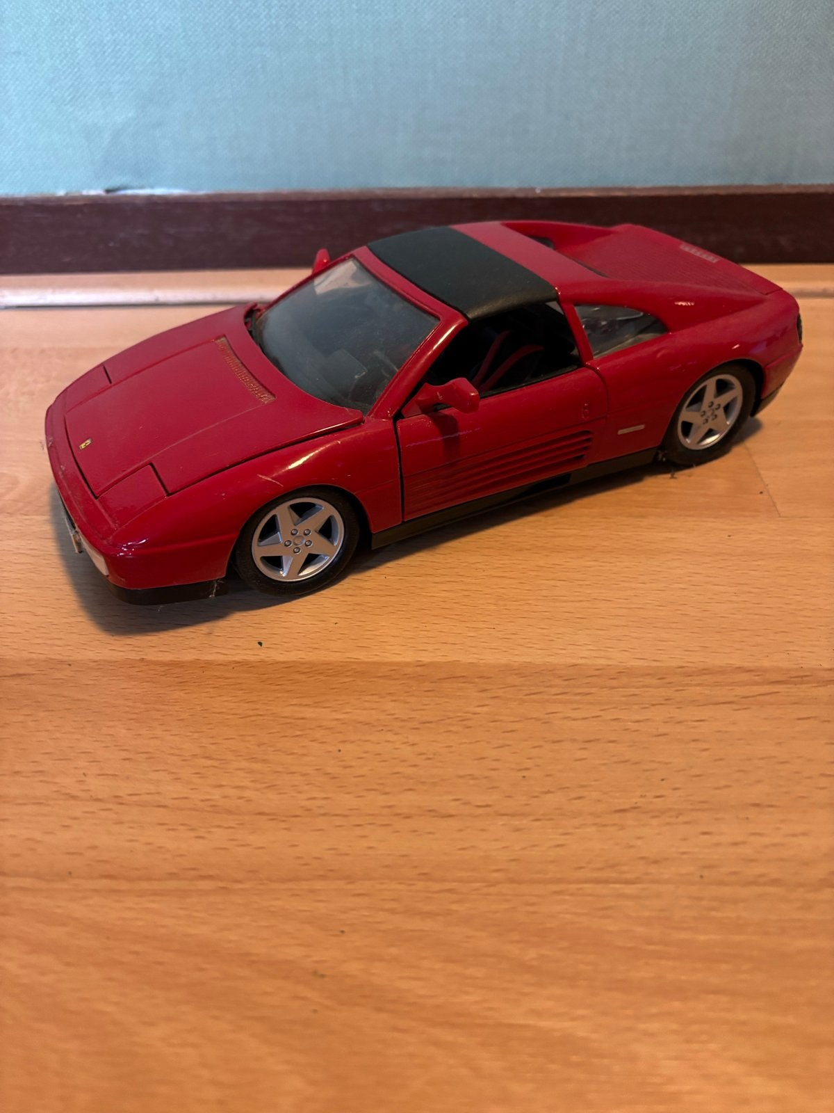 Maisto Ferrari 348 TS Schaalmodel 1:18 Rood, Ophalen of Verzenden, Zo goed als nieuw, Auto, Maisto