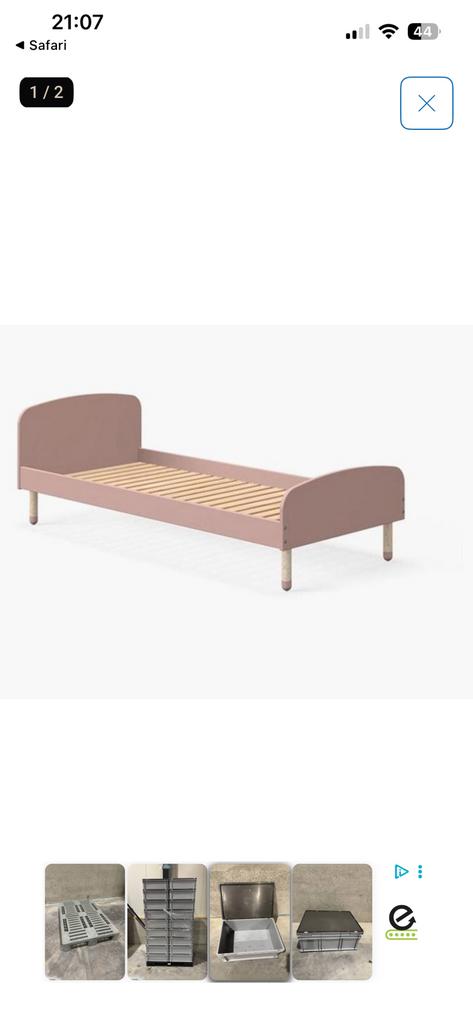 Flexa Play bedden; 2 stuks. 90x200. Gratis afhalen!!, Ophalen, 85 tot 100 cm, Gebruikt, Lattenbodem