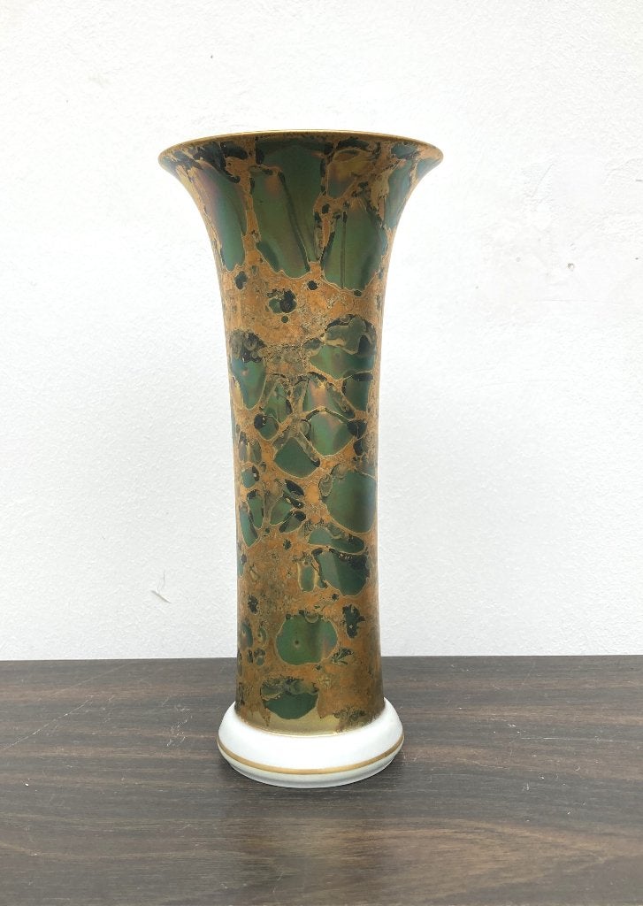 Rosenthal - Helmut Drexler - Goldfeuer - vaas 21,5 cm, Ophalen of Verzenden, Zo goed als nieuw, Overige kleuren