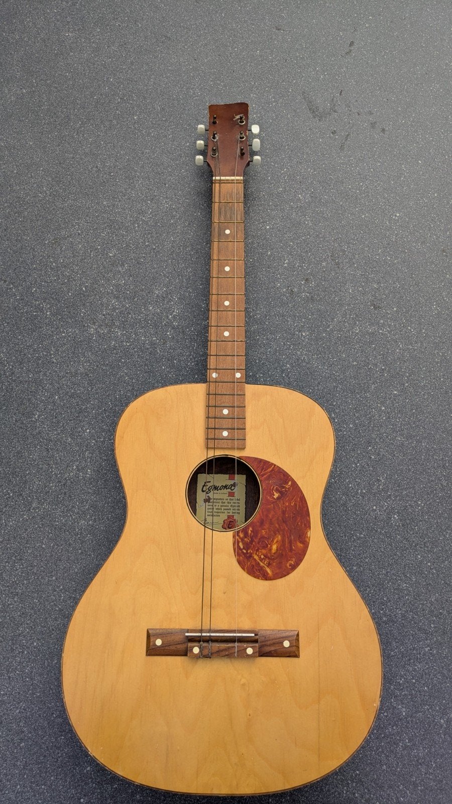 Vintage Egmond Akoestische Gitaar Jaren '60, Ophalen of Verzenden, Gebruikt, Western- of Steelstringgitaar