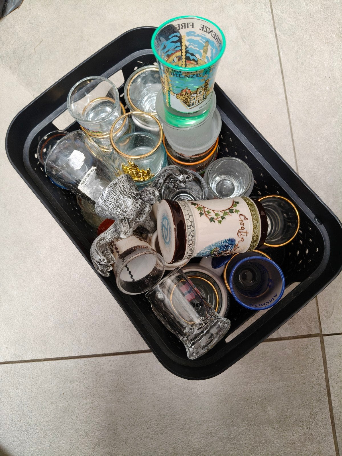 shotglaasjes, Ophalen, Rond, Hout