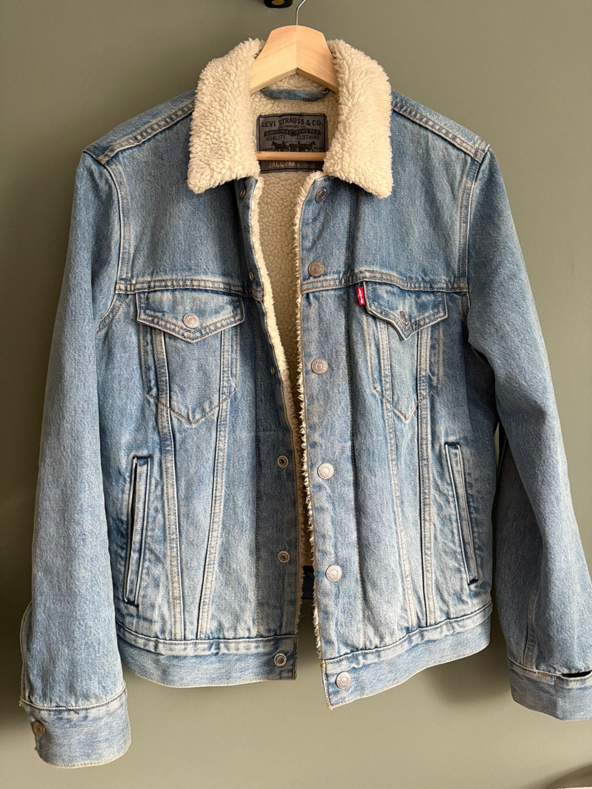 Levi’s jas unisex, Ophalen of Verzenden, Zo goed als nieuw, Blauw