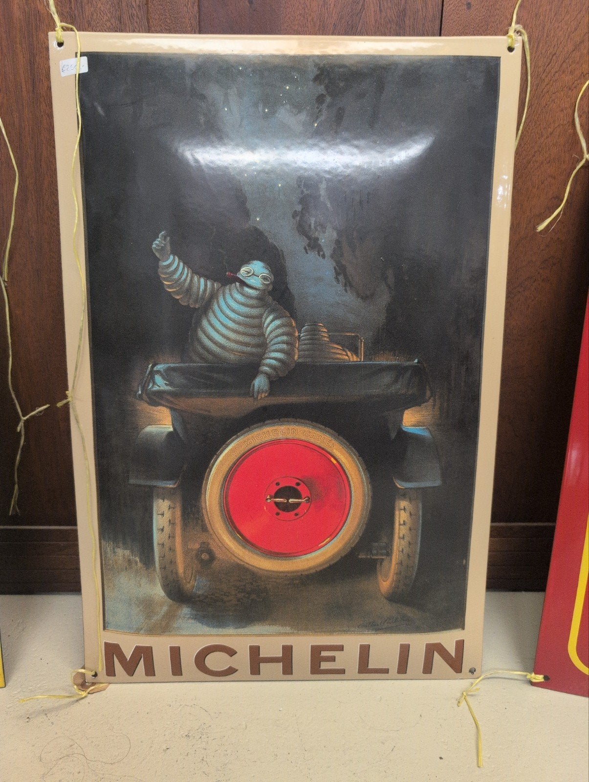 Emaille bord Bosch Michelin - Warenhuis Redbad Leeuwarden, Ophalen of Verzenden