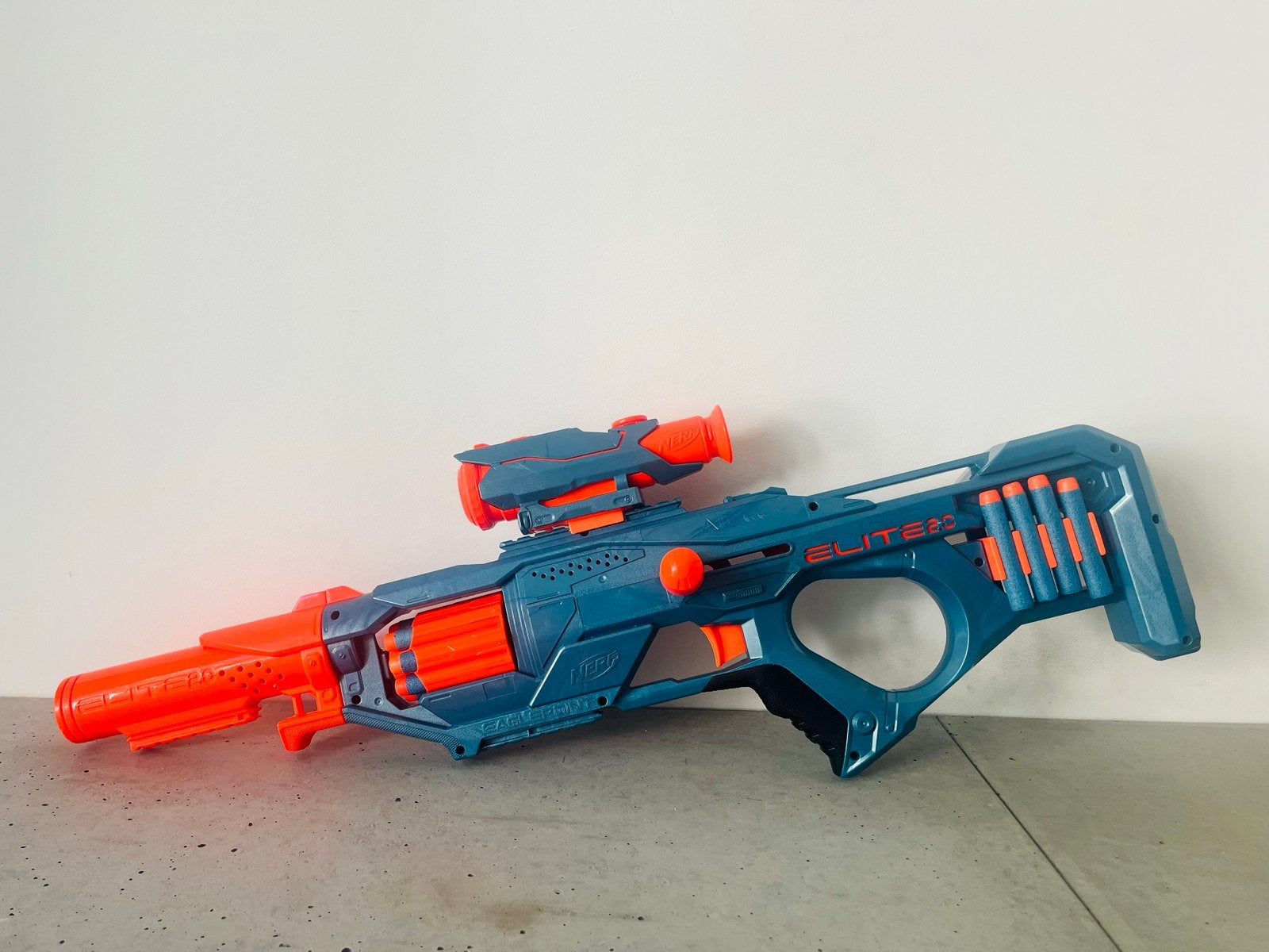 Nerf Elite 2.0 Eaglepoint RD-8 Blaster met richtkijker, Ophalen of Verzenden, Zo goed als nieuw, Jongen of Meisje