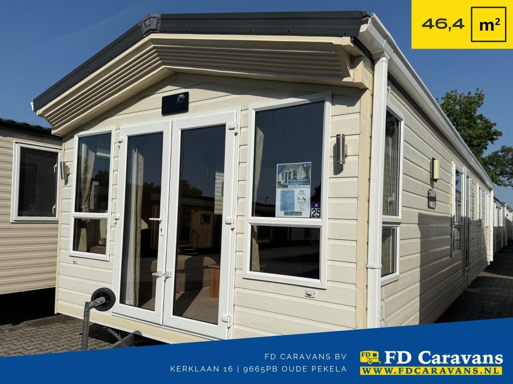 BK Bluebird Sherbourne 12.2x3.8 2 Slpk DG CV Incl. Transport, Caravans en Kamperen, Tot en met 4