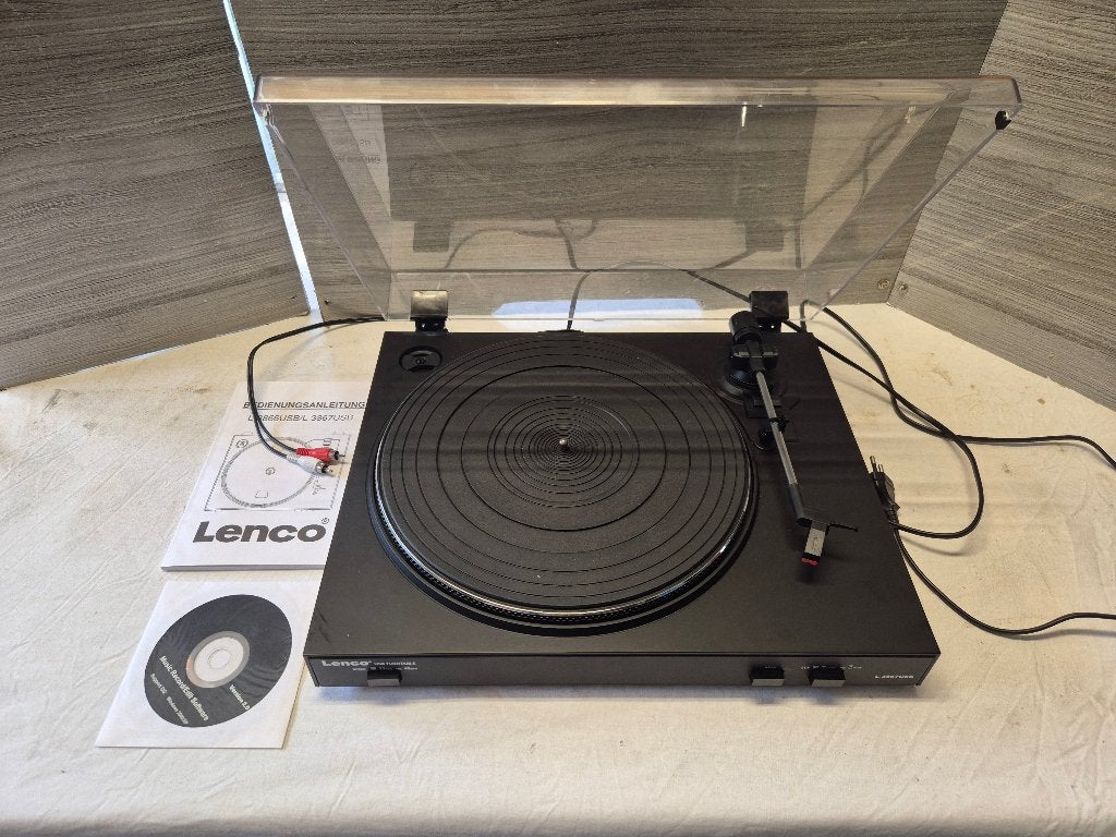 LENCO L3867 USB, Gebruikt, Automatisch, Ophalen of Verzenden, Platenspeler