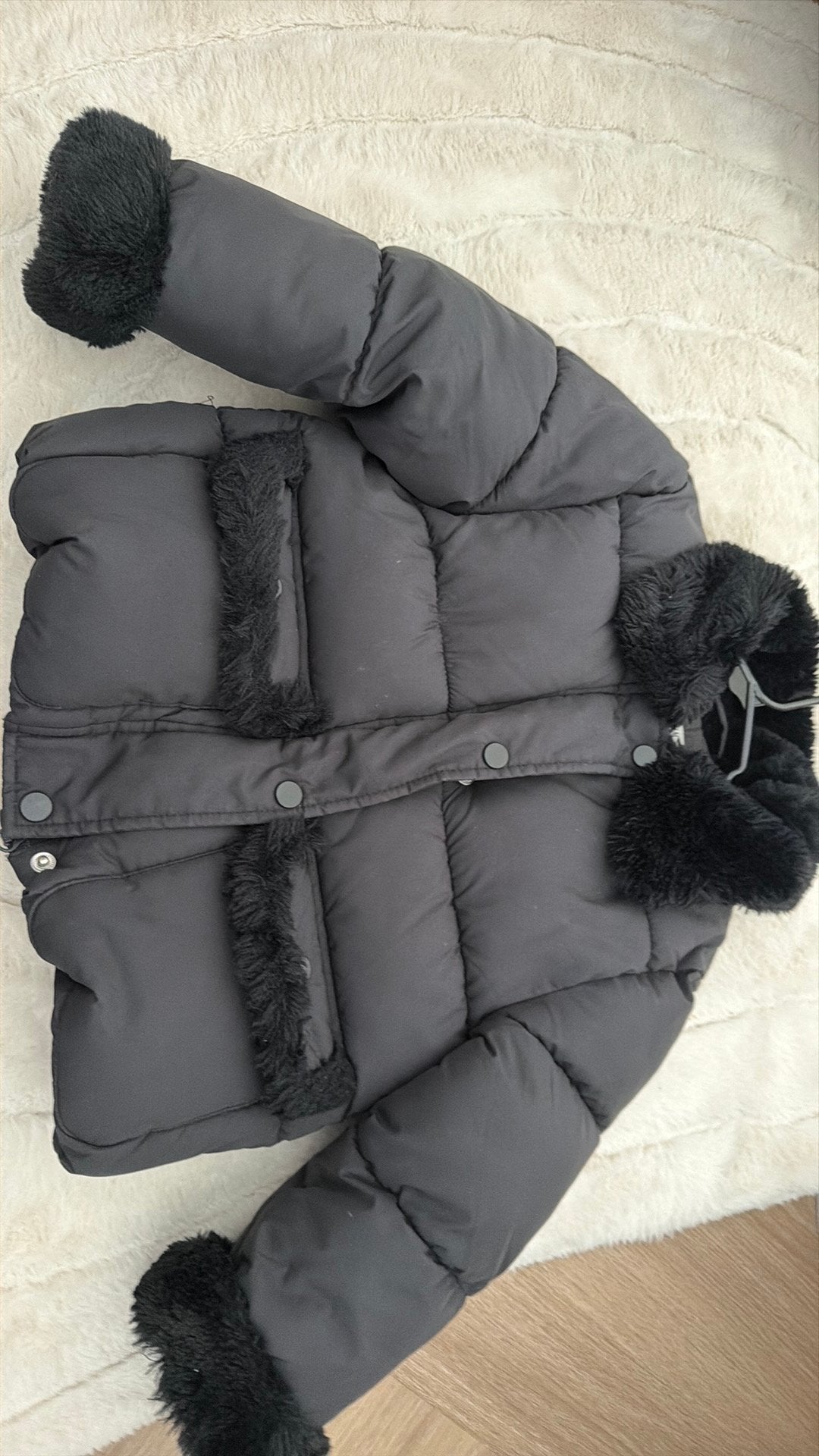 H&M jas 2-4 jaar, Kleding | Heren, Jassen | Winter, Ophalen of Verzenden, Zo goed als nieuw, Overige maten, Zwart