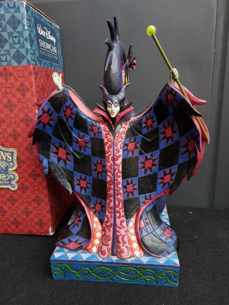 Jim Shore Retired Disney Traditions Maleficent / Draak, Verzamelen, Disney, Ophalen, Overige figuren, Zo goed als nieuw, Beeldje of Figuurtje