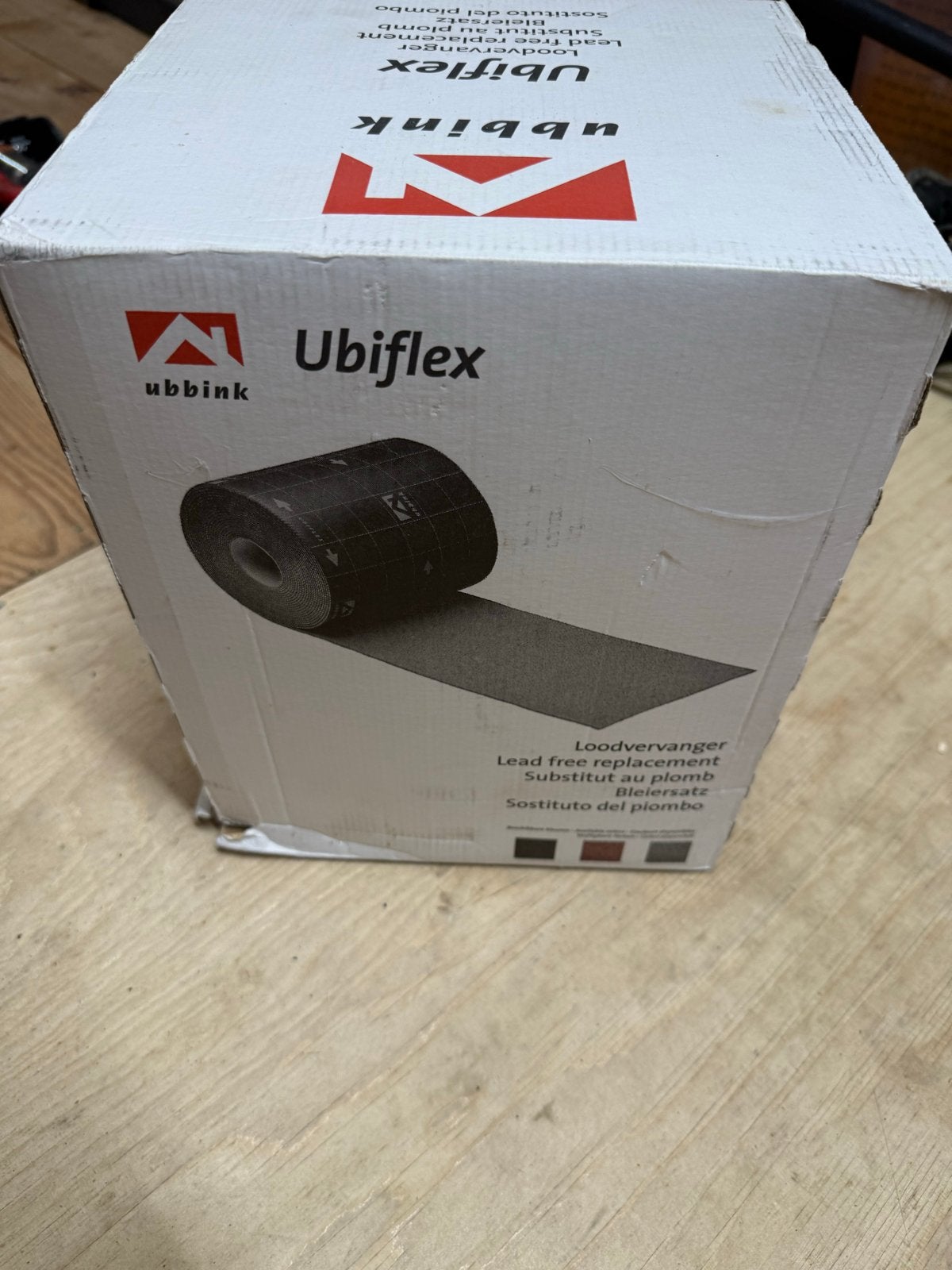 Ubbink Ubiflex loodvervanger zwart 30 cm x 12 meter nieuw, Doe-het-zelf en Verbouw, Dakpannen en Dakbedekking, Ophalen, Kunststof