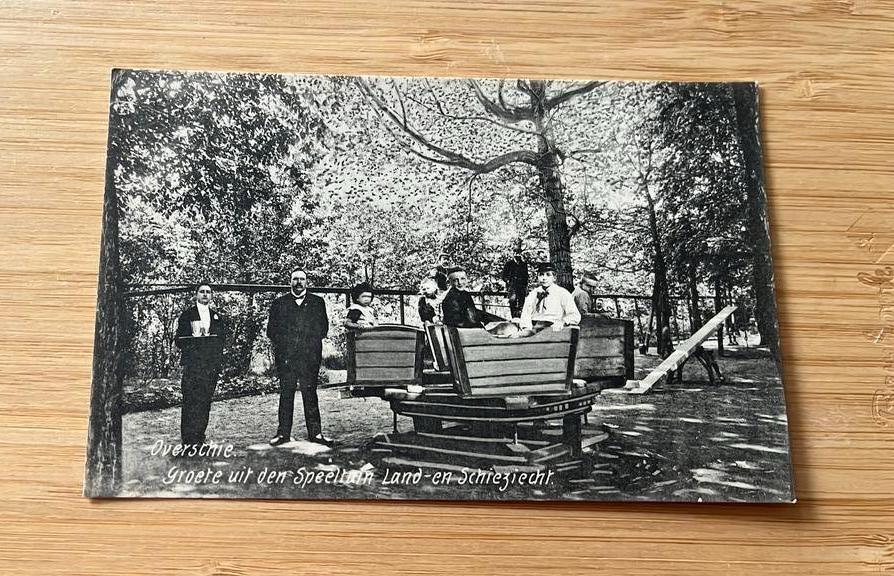 Overschie Rotterdam Speeltuin Land en Schiezicht, Ophalen of Verzenden, Voor 1920, Ongelopen, Zuid-Holland