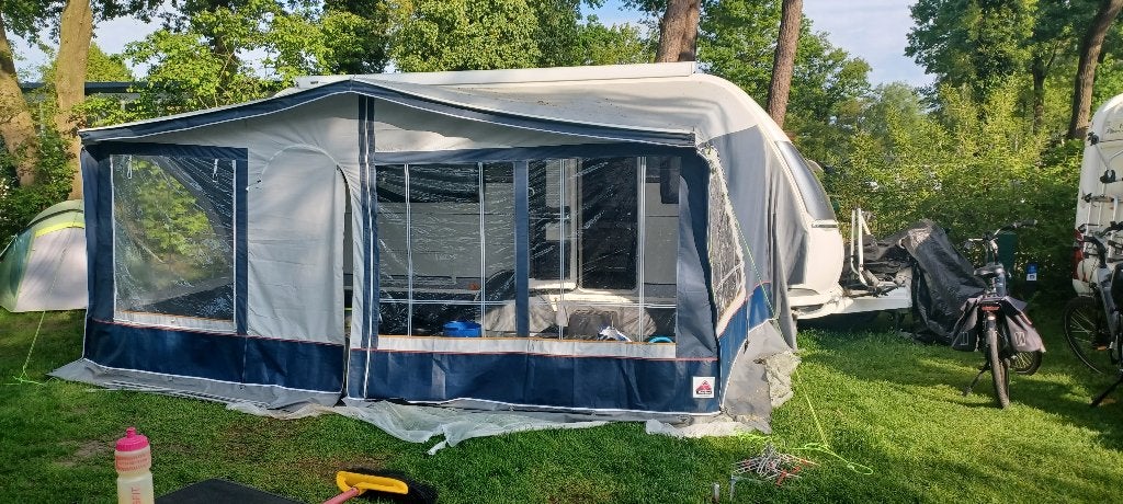 Caravan Voortent met luifel, Caravans en Kamperen, Ophalen, Zo goed als nieuw, Ten Cate All Season 200g/m2, Dorema