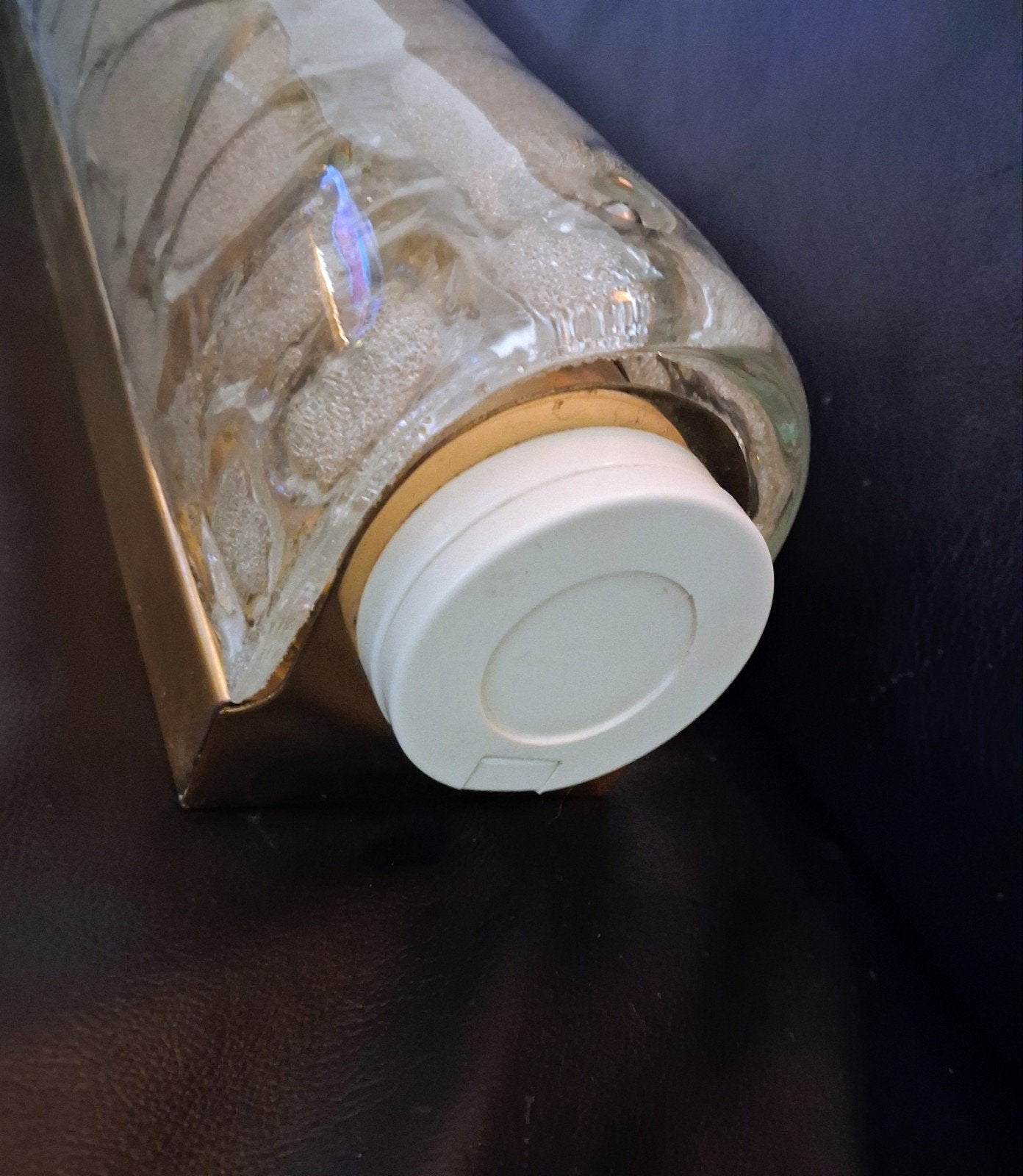 Vintage Hillebrand  murano glas Wandlamp met Stopcontact, Ophalen of Verzenden, Glas