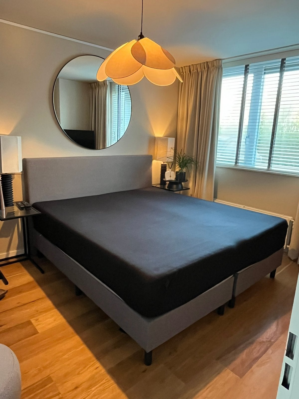 Boxspring 180x200, Ophalen, Tweepersoons, Zo goed als nieuw, 180 cm