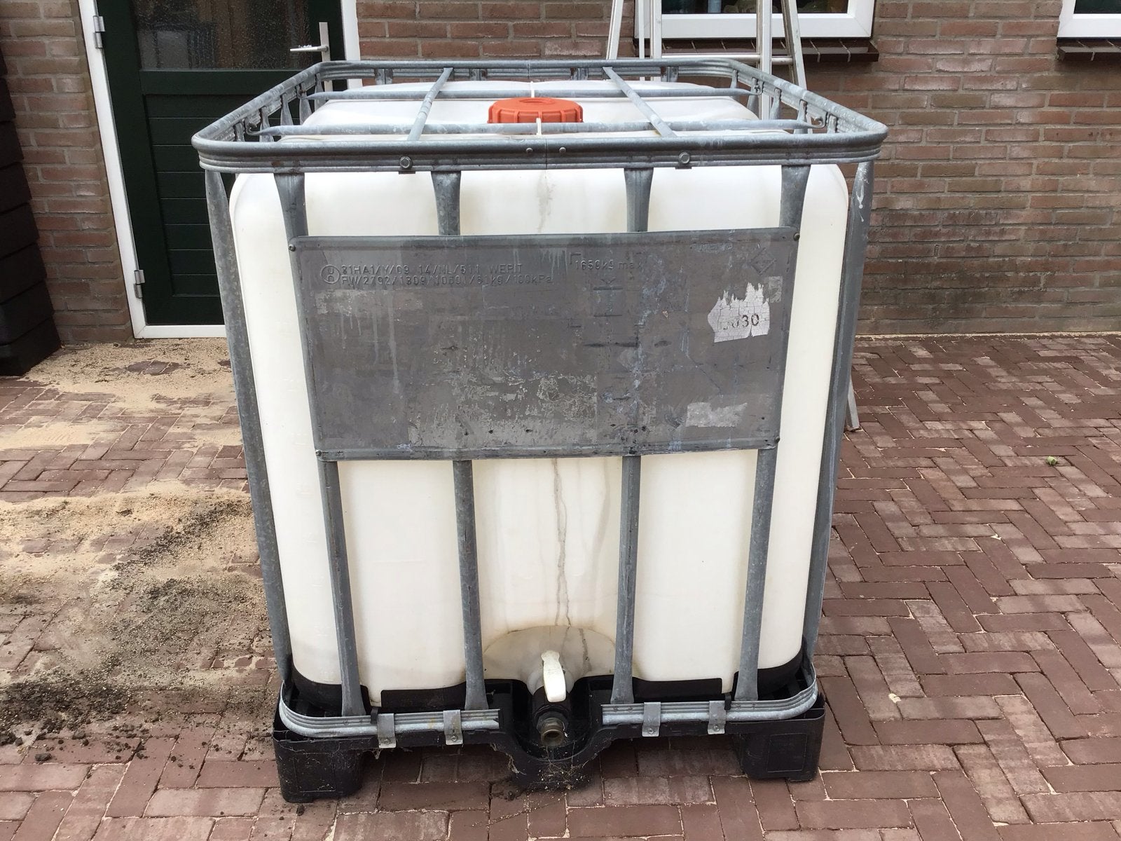 2x IBC Watertank 1000 liter, Ophalen