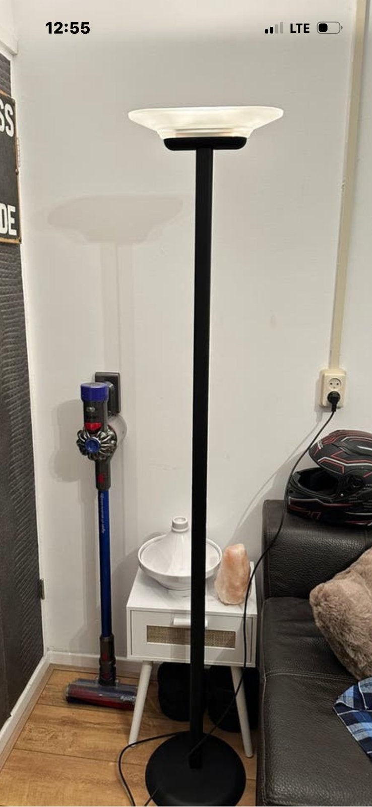 2 design italia vloerlampen met dimmer, Ophalen, Zo goed als nieuw