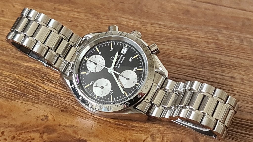 Omega Speedmaster date, Staal, Gebruikt, Staal, Ophalen of Verzenden