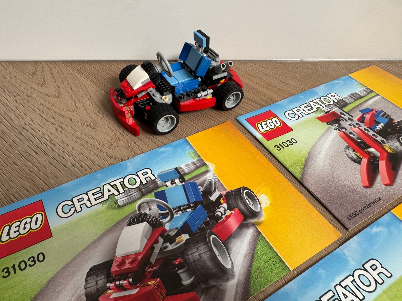 100% compleet Lego Creator 3in1 31030 Red Go-Kart, Lego, Ophalen of Verzenden, Zo goed als nieuw, Creator