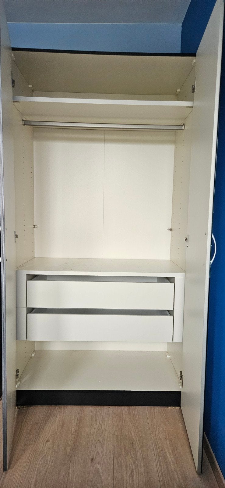 Leenbakker kledingkast met spiegeldeur en lades, Huis en Inrichting, Kasten | Kledingkasten, Ophalen, Gebruikt, 50 tot 100 cm