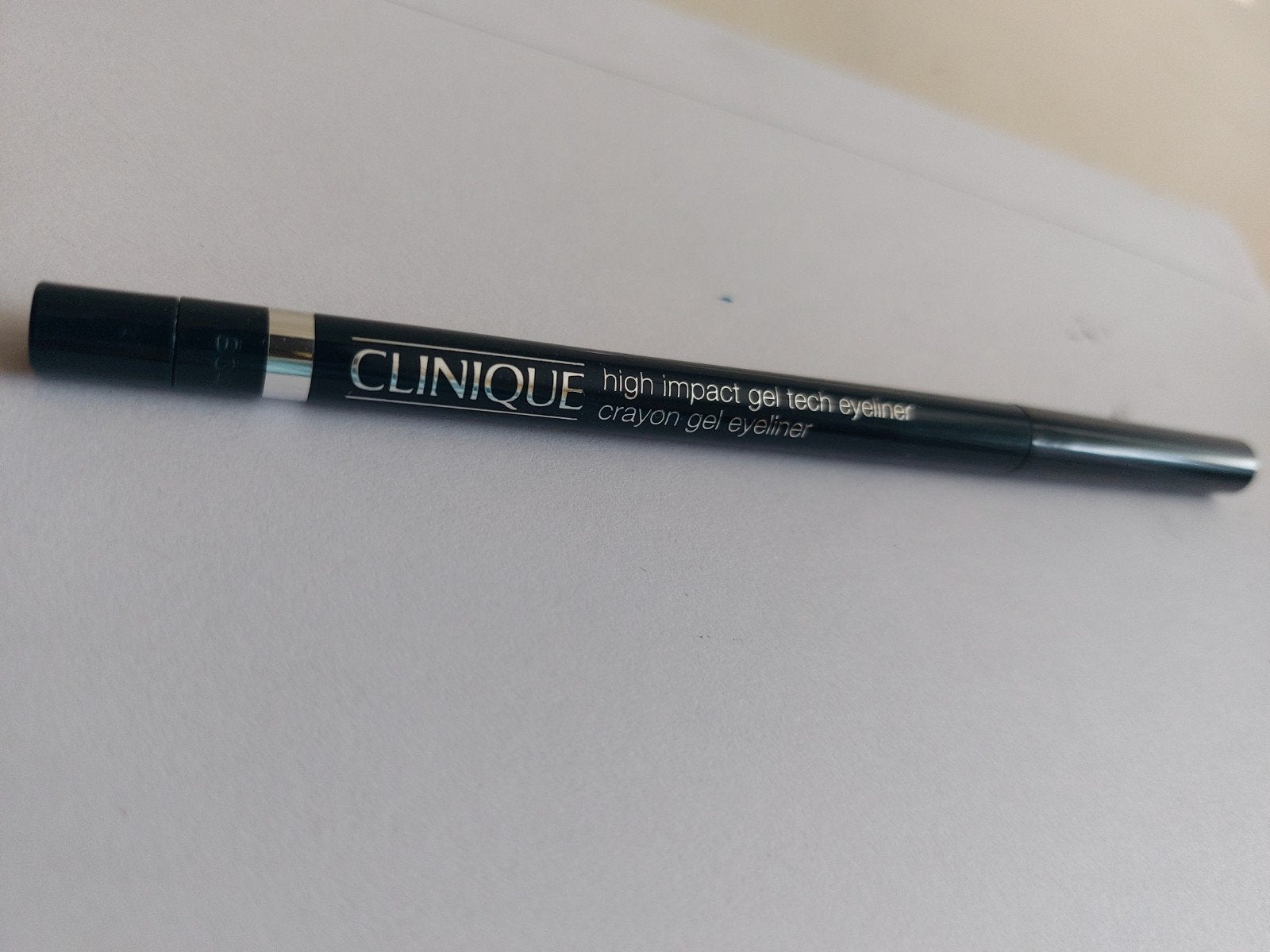 Clinique oogpotlood kleur 03 deep denim, Ophalen of Verzenden, Zo goed als nieuw, Ogen