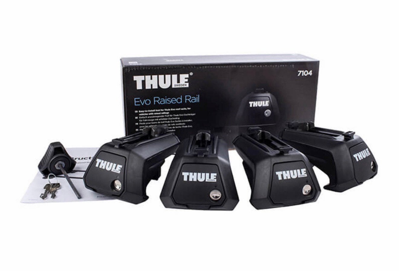 Thule WingBar Evo Black 127cm Dakdragers 711320 + 710410, Ophalen, Zo goed als nieuw
